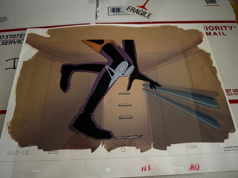Aeon Flux Original 90s Production Cel Animation Art Liquid Television
