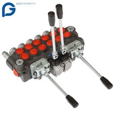 Hydraulic Backhoe Directional Control Valve w/ 2 Joysticks, 6 Spool, 11GPM