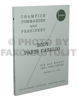 1941-1942 Studebaker Teilebuch Katalog Champion Commander President 6 8