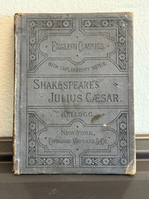 Antique 1882 English Classics Shakespeare's Julius Caesar