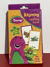 Bendon Barney 2005 Rhyming Learning 40 Flash Cards