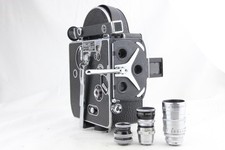 BOLEX H8 Double 8mm Movie Camera shutter is working 3Lens from JAPAN