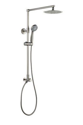 Polaris 3 Rain Shower Set, 3-setting Handheld Shower, Brushed Nickel