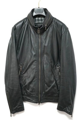 ジャケット・アウター burberry black label leather jacket Burberry Black Label Leather Biker Jacket Men L No Fur Used | eBay