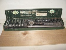 Vintage S-k Tools 14 Drive 6 Pt. 18pc Sae Socket Set - Nice- Usa