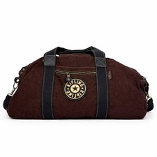 Vintage Y2K Kipling Brown Nylon Weekender Duf...