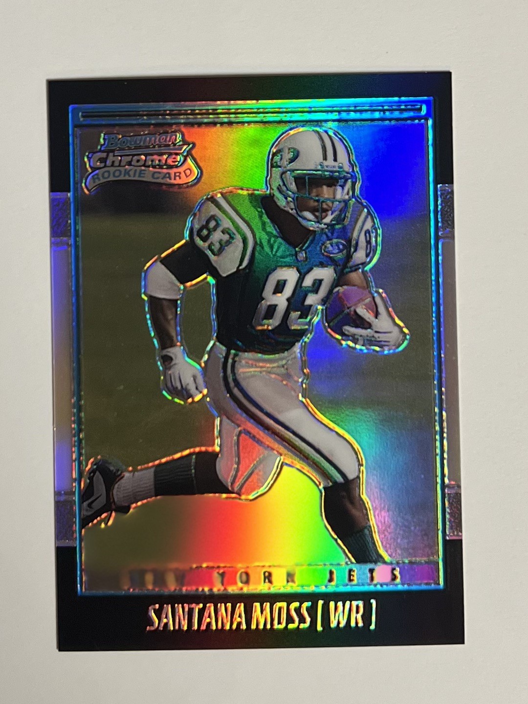 2001 Bowman Chrome Santana Moss #178 Refractor (RC) /1999 - Jets