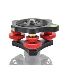 Tripod Leveler Stand Tri Wheel Leveling Base Tripod Head Leveling Base