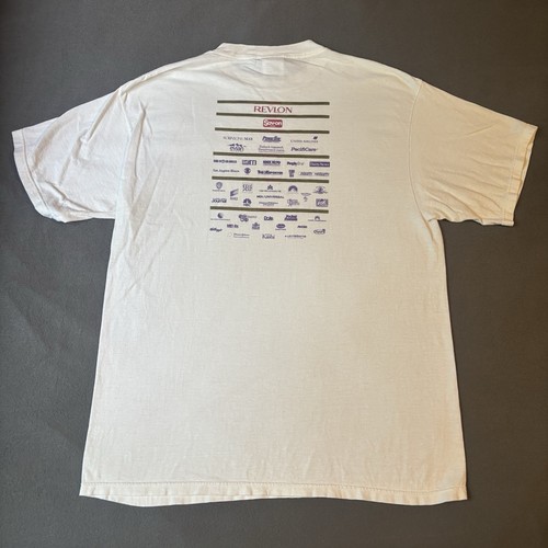 Vtg 96 Revlon Run/Walk for Women Los Angeles Mens XL Promo Shirt Sav-on Dole NBC - Picture 2 of 11