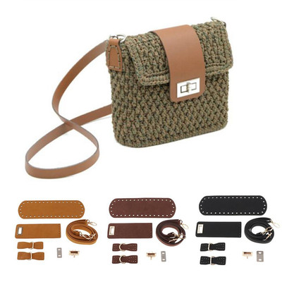 6pcs/Set Leder Strickbeutel Bottom Shaper Basis Basis Twist Lock Bag Teile