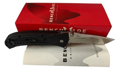 Benchmade 10210S Mini Ambush Mel Pardue AUS-8 Combo Edge Knife Box Discontinued
