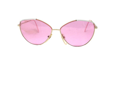 Women's Sunglasses Made In Italy Vintage 80s Large Metal New FEDON