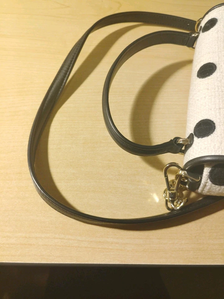 Bolso de Hombro Kate Spade con Solapa Bandolera Negro Lunares Bolso de Mano Cartera BONITO Foto 2 de 4