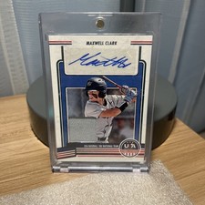2023 Panini Stars & Stripes Max Clark Rookie Auto Jersey Tigers #8 Prospect MLB