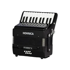 Hohner 30 Key Student X Piano Accordion (Black)