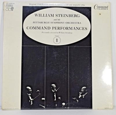 William Steinberg Pittsburgh Symphony Orchestra Vinyl LP Command Performances