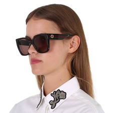 Gucci Brown Butterfly Ladies Sunglasses GG1300S 002 55 GG1300S 002 55