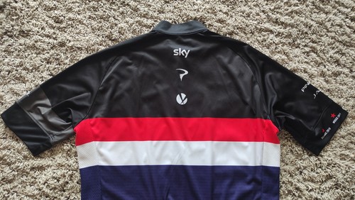 Rapha Team Sky British Champion Cycling Jersey Size: L RARE ! - Picture 17 of 21