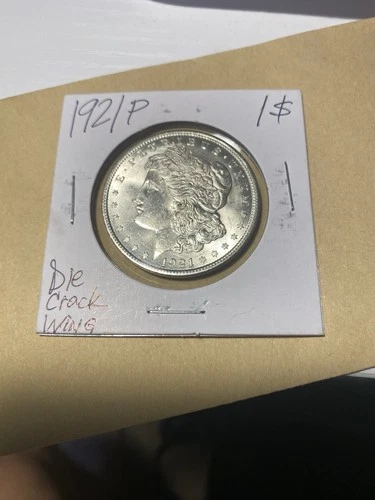 1921 P Morgan Silver Dollar BU- Die crack Reverse- Beautiful Coin!