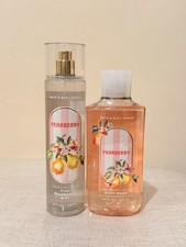 Bath Body Works Pearberry Fine Fragrance Mist 8 fl oz Body Wash 10 fl oz