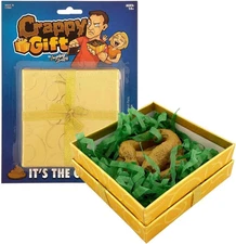 Crappy Gift - Fake Poo Toy Prank in a Gift BoxFun Gag Poop Gifts Kids and Adults