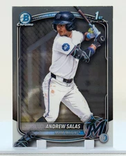 2025 Bowman Chrome - Andrew Salas - Miami Marlins - 1st Bowman #BCP-156