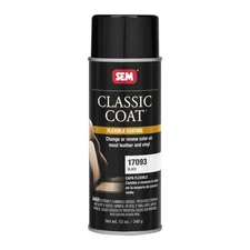 SEM 17093 Classic Coat Flexible Coating Black for Interior Vinyl & Leather 12 oz
