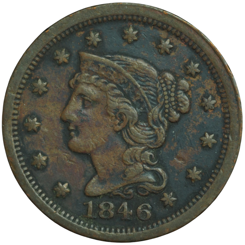 1846 Liberty Head Large Cent Extremely Fine+ Condition *JE