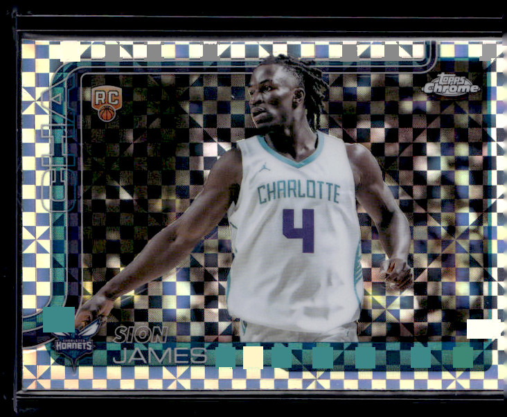 2025-26 Topps Chrome #283 Sion James Rookie X-Fractor