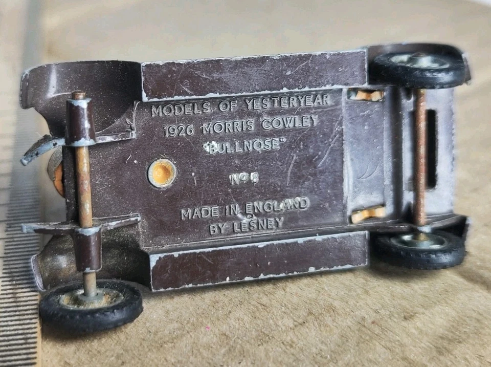 Vintage Retro Car Yesteryear 1926 Morris Cowley Bullnose #8, Lesney, England - Image 4 of 4