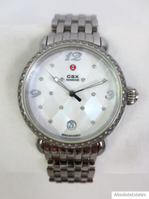 Michele CSX 36 Ladies Watch MWW03M000192 New Michele CSX-36 Diamond Ladies Quartz Watch main image 2