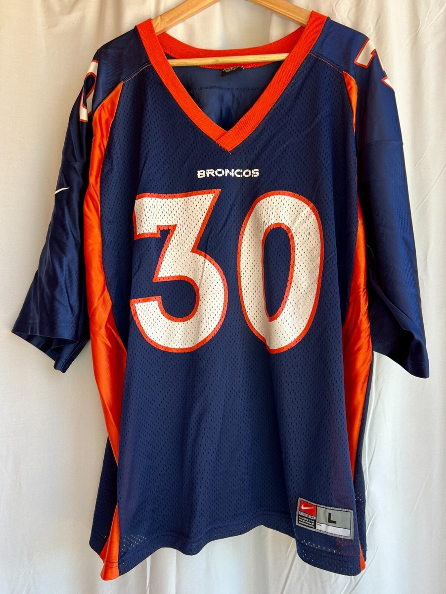 Denver Broncos Terrell Davis #30 Football Jersey Men Large Blue