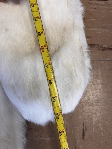 Vtg Youth white Rabbit fur coat size 10 - Picture 11 of 14