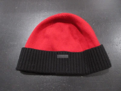 VINTAGE Nautica Hat Cap Fitted Adult One Size Red Black  display picture 1