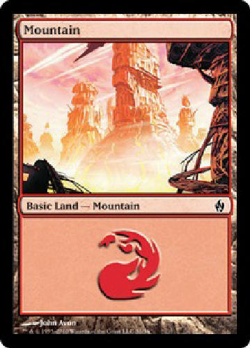 MOUNTAIN #31 FOIL Fire and Lightning MTG Magic the Gathering Cards