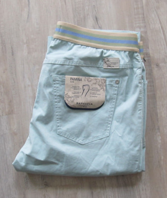 RAPHAELA BRAX PAMINA SLIM SCHLUPF CAPRI HOSE Gr. 44 K Light Green *NEU* 89,95 