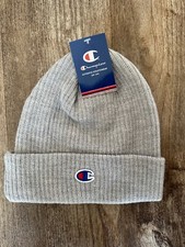 adult champion beanie heather grey