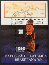 Guinea-Bissau: Michel Block-Nr. 280 "BRASILIANA´89" aus 1989, gestempelt