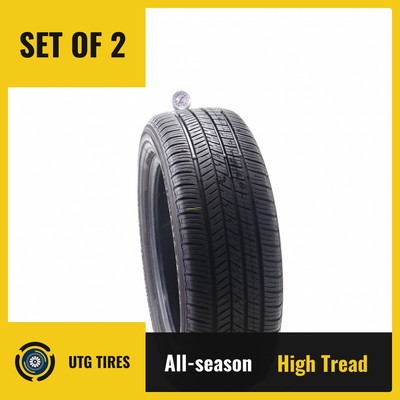 Set of (2) Used 225/60R18 Yokohama YK740 GTX 100H - 8.5/32