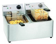 Bartscher elektro Gastronomie Doppelfritteuse Snack 4 IV für 2x8 Liter A162812E