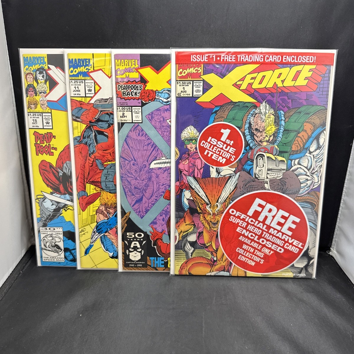 X-Force Issue #'s 1 2 11 & 15 1991 Marvel Sealed Comic Book (I9