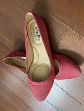 Coach and Four  Red Metallic Shoe Size-5.5 Flats