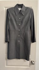 Vintage Julie Stevens By Carol Escritor Dress EUC Size 6 Gray Classic