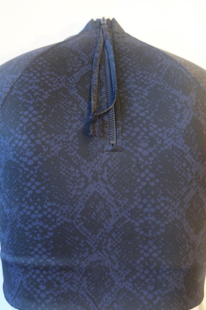 Womens Athleta Blue Black Python Print Activewear… - image 8