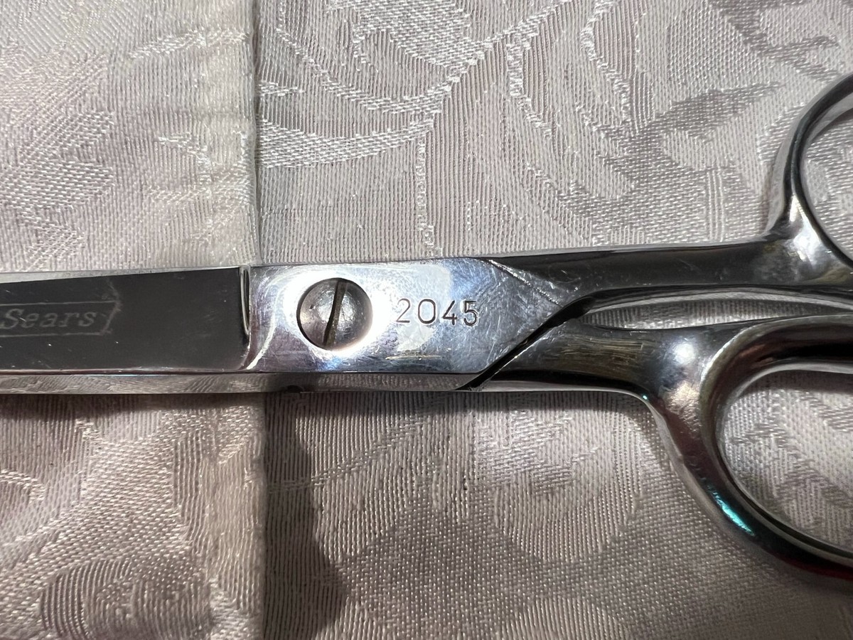 Vintage SEARS 2045 Shears Scissors Hot Drop Forged Italy