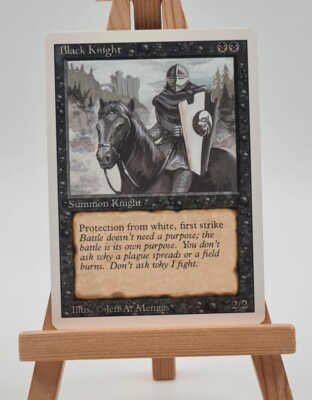 Black Knight Revised - 3. Edition Magic Karte MTG englisch (Schwarzer Ritter)