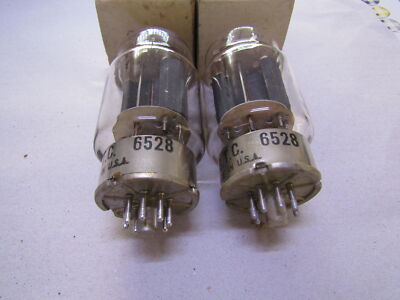 6528 / 6AS7 G Military Vacuum Tube Matched Pair - Ruggedized 60 