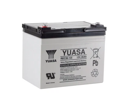 Yuasa REC36-12, 12 V 36AH Akku ersetzt NPC30-12, YPC33-12, YC33-12, TEV12360