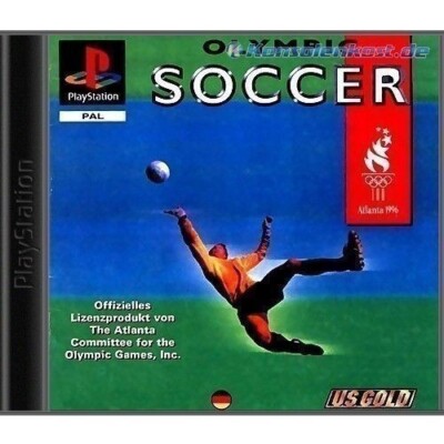 PS1 / Sony Playstation 1 - Olympic Soccer mit OVP OVP beschädigt