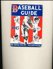 1943 Sporting News Baseball Guide corner crease bxbg